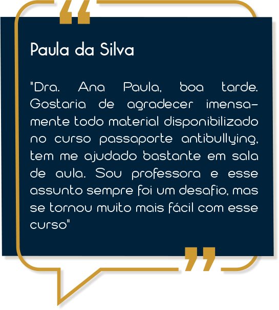 Depoimento de quem fez o curso: Paula da Silva